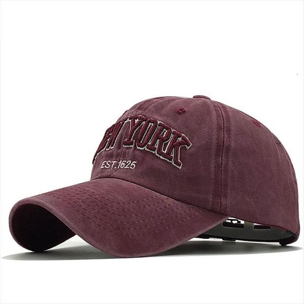 

sand washed 100% cotton baseball cap hat for women men vintage dad york embroidery letter outdoor sports caps, Blue;gray