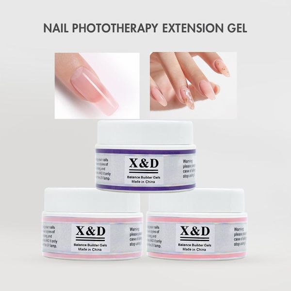 

nail gel 5 colors extension 15ml uv polish all for manicure builder semi permanent soak off art, Red;pink