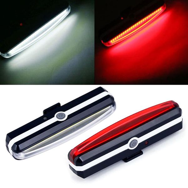 

rechargeable bicycle bike cycling 26 led rear tail light 6 modes lamp lights