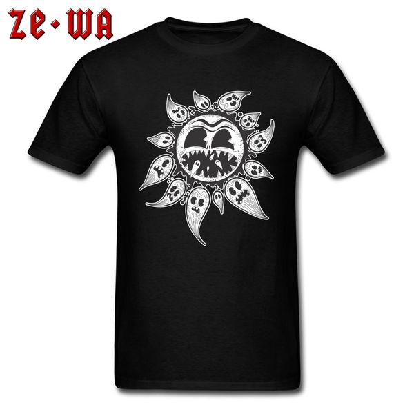 

ccccsportSun Eating Ghosts Special Men T-shirts Round Collar Short Sleeve 100% Cotton Fabric Tees Funny Tops T Shirt Wholesale Tops Tees, White