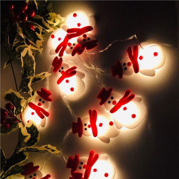 

christmas led lights bell santa claus shaped light string christmas tree pendant holiday party decorations