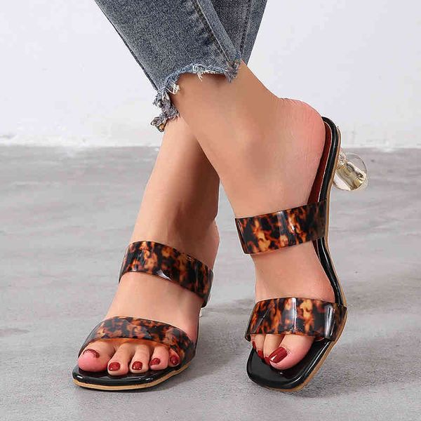 

dress shoes women jelly sandals summer heels high heel slippers outdoor square toe slides plus size 35-42 9med, Black