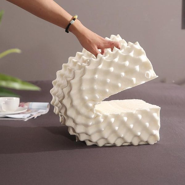 

pillow thailand natural latex massage pillows orthopedic cervical memory slow rebound 40x60cm