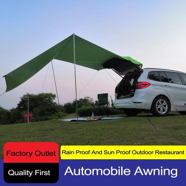 

tents and shelters mpv car side rear awning tent uv rain proof sky curtain family friends camping dinner party multifunctional
