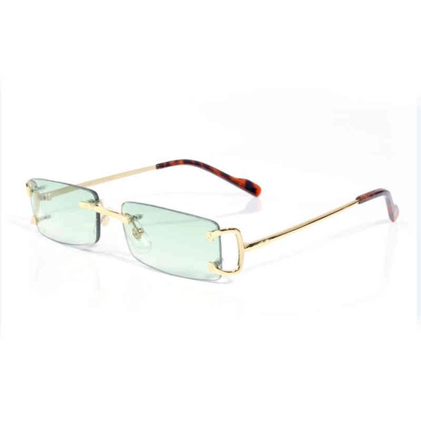 

2022 factory wholesale pawes bril frame mannen zonnebril goud randloze len voor man anti reflecterende clear lens recept 9801, White;black
