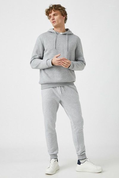 

men gray waist tied basic sweatpants 1 kam45070lk men's sleepwear, Black;brown