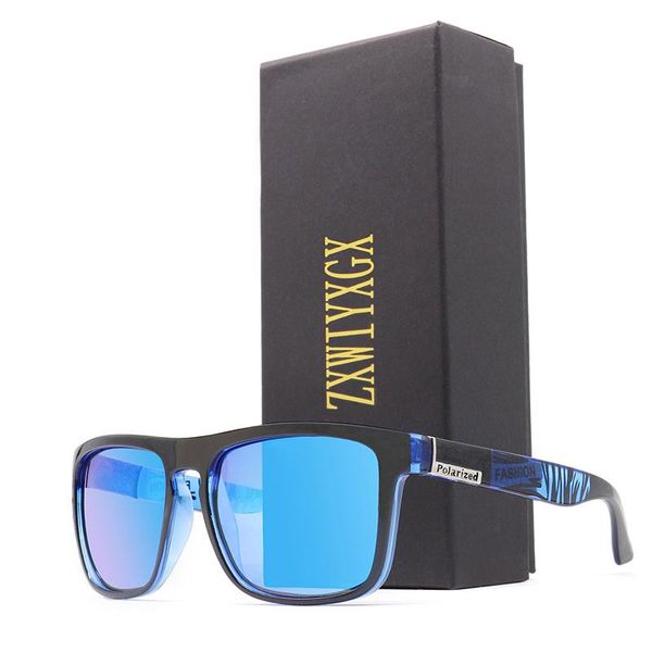 

sunglasses zxwlyxgx 2021 fashion guy's sun glasses polarized men classic design mirror square ladies gafas de sol, White;black