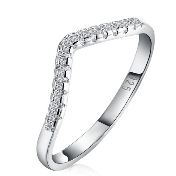

cluster rings garilina fashion romantic simple white cubic zirconia anniversary ring for women r2239, Golden;silver