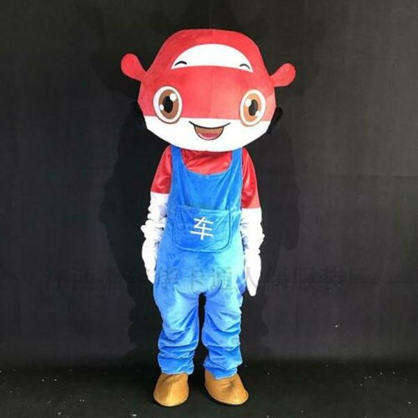 

mascot costumes car mascot costume furry suits party game fursuit cartoon dress outfits carnival halloween xmas easter ad clothes, Red;yellow