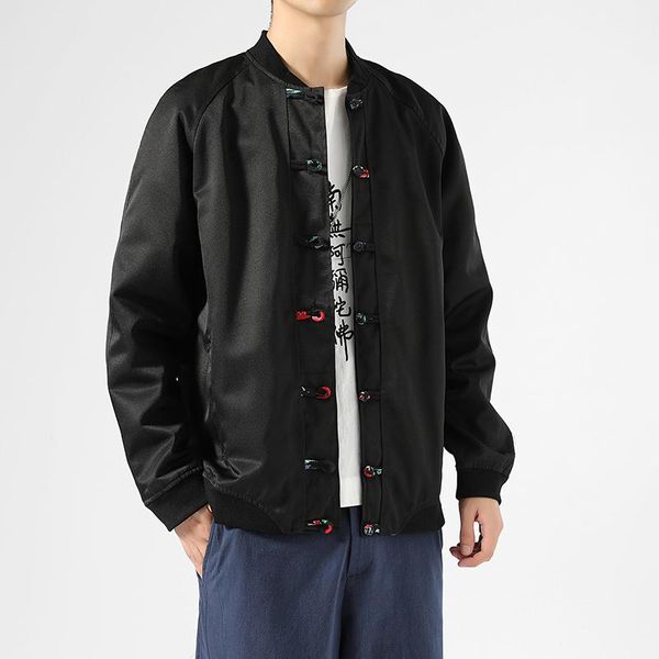 

ethnic clothing men's jacket autumn winter chinese style fashion retro tang suit youth coat traditional, Red