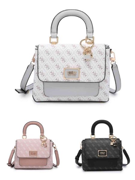

fashion gs letter print stitching multi-layer storage handbag messenger bag trend