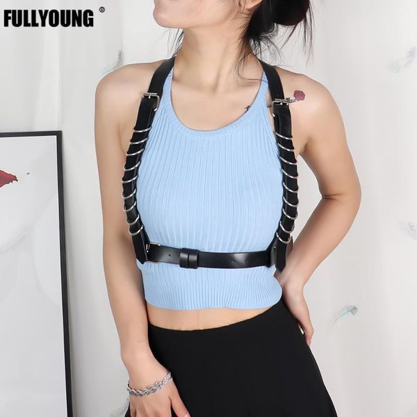 

belts fashion gothic for women black pu leather width belt double shoulders round metal button personality party gift, Black;brown