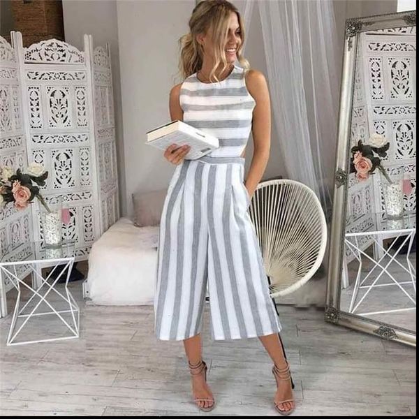 

women tracksuits fashion striped print clothes, Gray