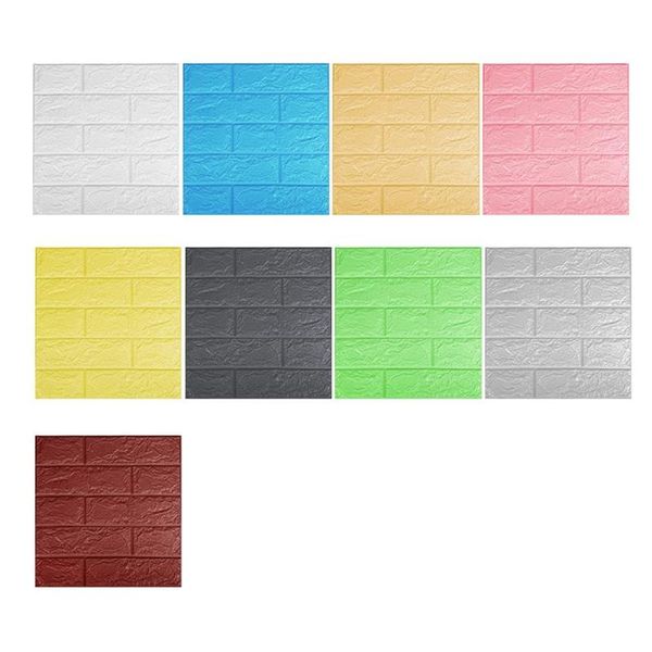

wallpapers 20pcs 35x38.5cm 3d wall stickers self adhesive foam brick room decor diy wallpaper sticker
