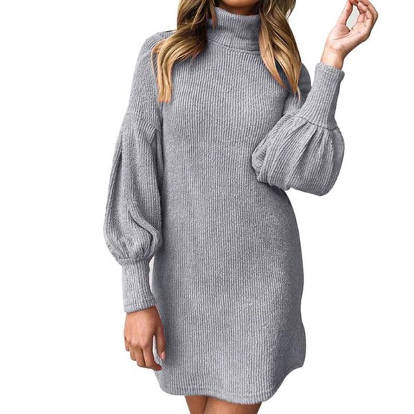 

casual dresses women hips-wrapped bodycon party pencil dress long sleeve round neck hsj88, Black;gray