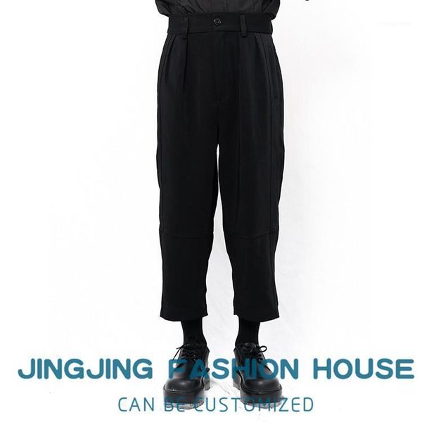 

men's pants s-6xl2021 casual nine cent simple classic black harlem pants.