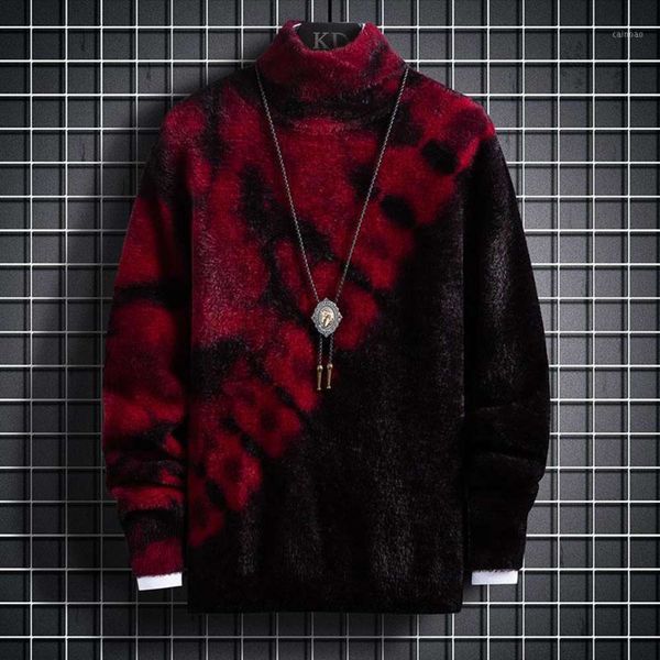 

men's sweaters brand turtleneck sweater clothing fall winter knitwear thick pullover men fashion high neck soft warm1 2rry, White;black