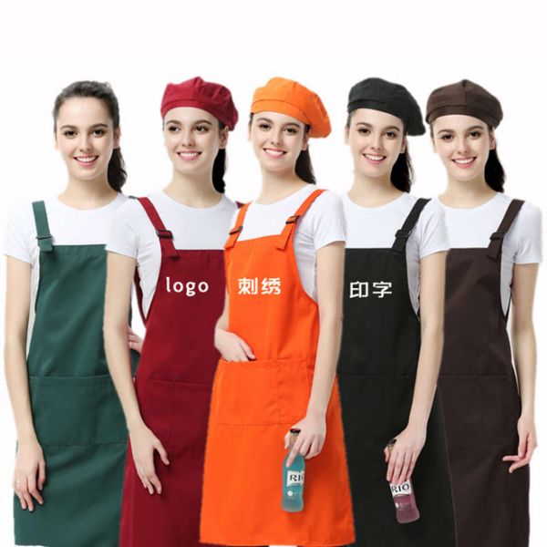 

production of thickened gift advertisement pollution simple apron embroidery