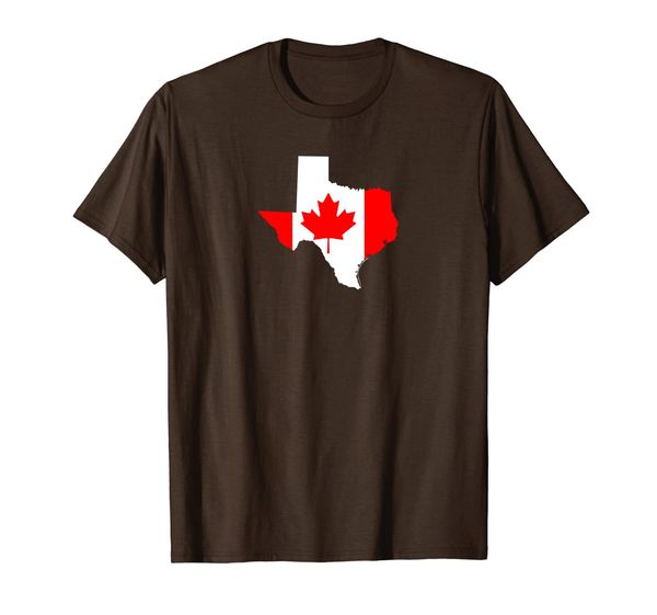 

texas canada pride - texan canadian heritage shirt, White;black