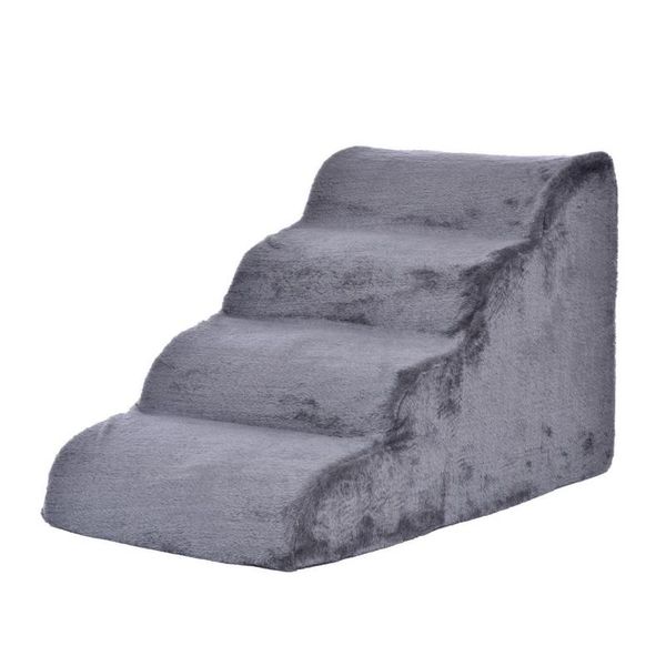 

kennels & pens 4 layers dog stairs ladder pet step for dogs cats non-slip ramp climbing bed supplies