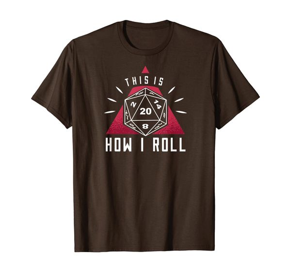 

rpg dice boardgame dragons master this is how i roll t-shirt, White;black