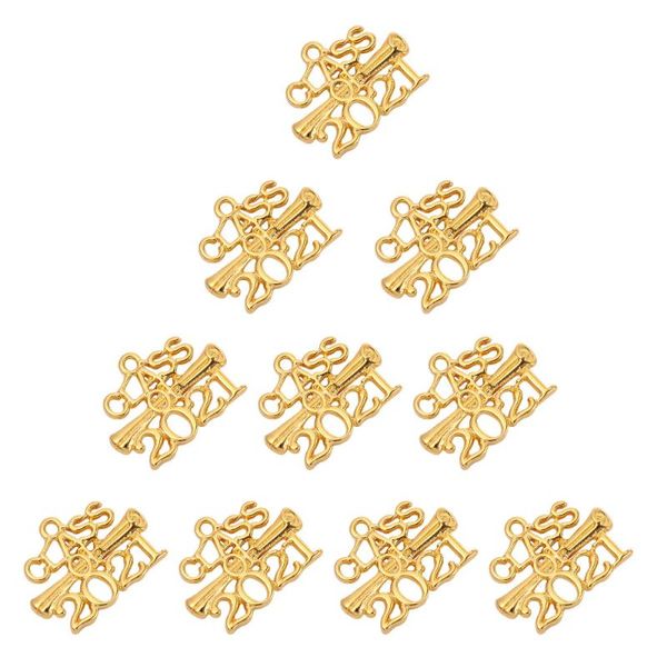 

charm bracelets 10pcs 2021 graduation letter pendants alloy charms jewelry accessories, Golden;silver