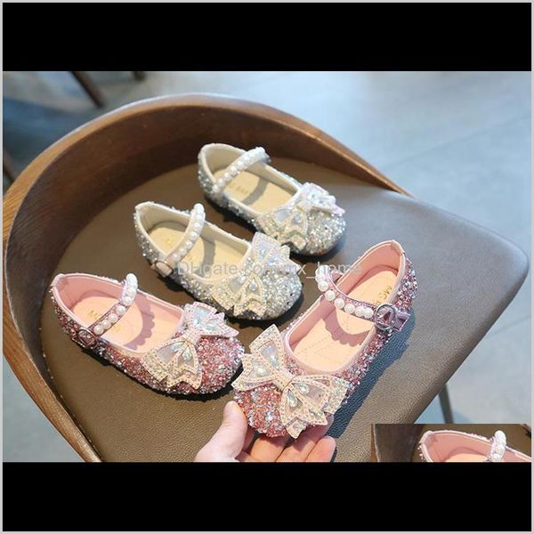 Frühling Herbst Kinder Kinder Prinzessin Perle Bogen Casual Sommer Senxc Sandalen Udp1F