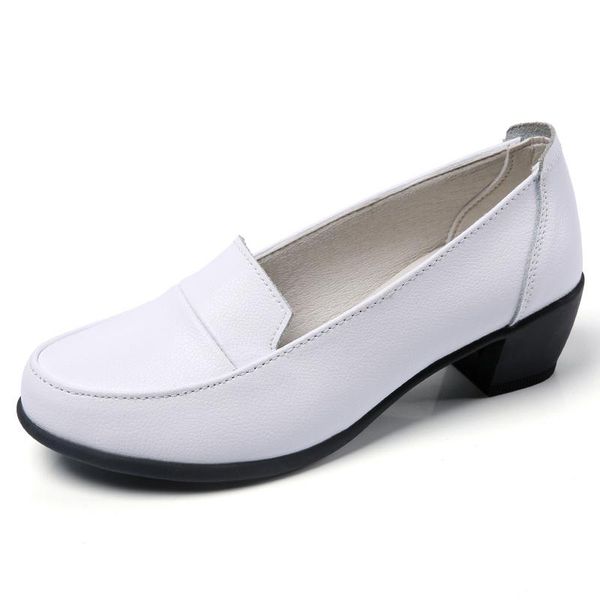 

dress shoes 2021 fashion autumn women med heel pumps ladies slip on casual female comfortable high winter, Black