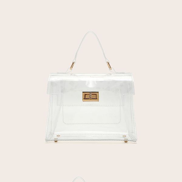 

japan and south korea kelly chain transparent jelly handbag messenger bag fashion