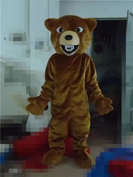 Halloween Costume Brown Urso Mascot Trajes Carnaval Hallowen Presentes Unisex Adultos Fantasia Festa Dos Jogos de Festa Comemoração Dos Desenhos Animados Dos Desenhos Animados