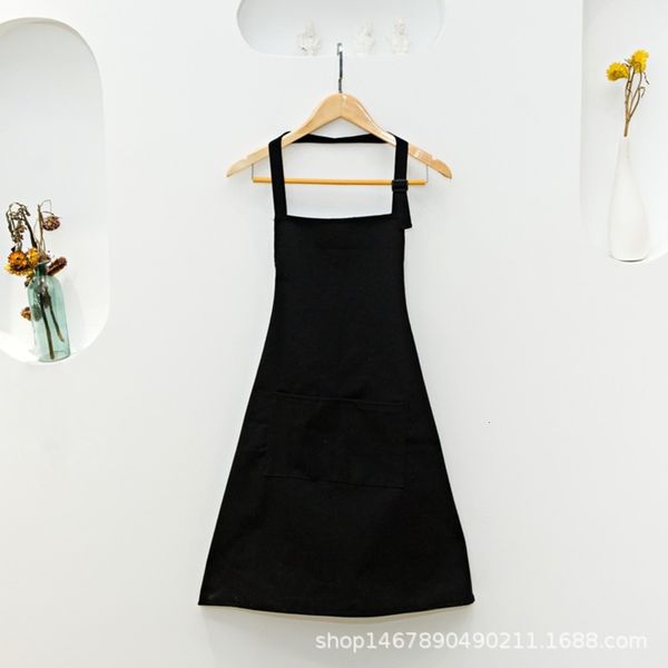 

cotton adjustable buckle waterproof black apron for men's and women's kitchens