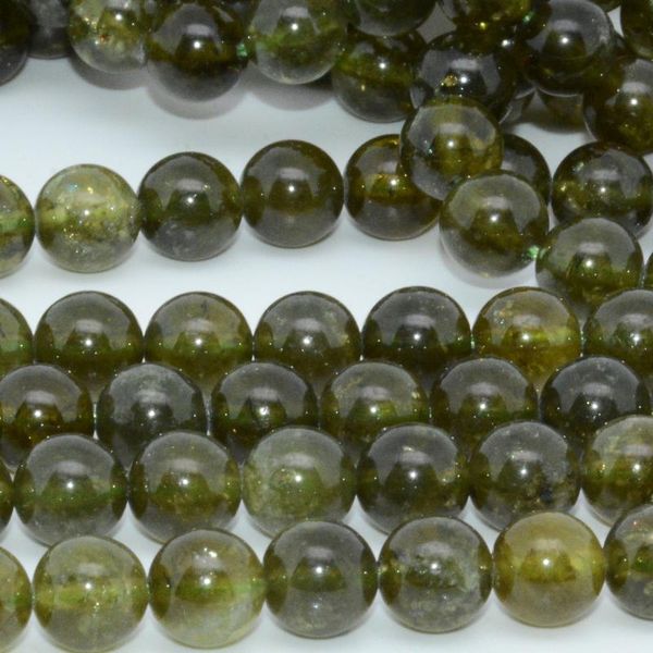 

other natural green grossularite / grossular garnet loose round beads 8.2mm