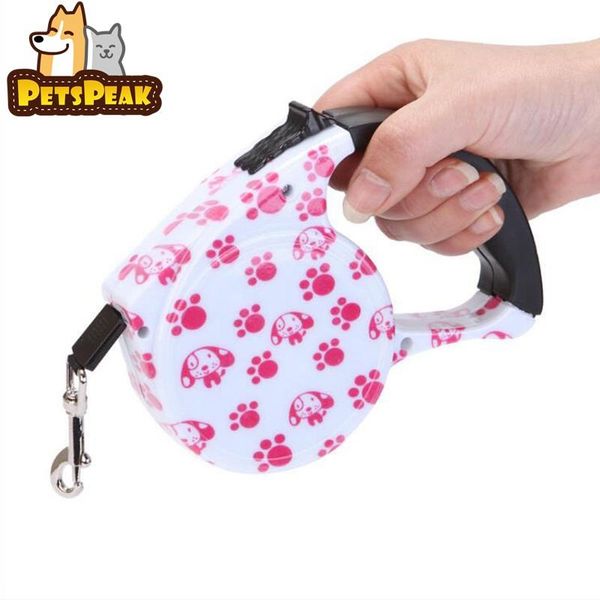 

dog collars & leashes 5m retractable leash automatic flexible puppy cat traction rope belt for small medium dogs pet products