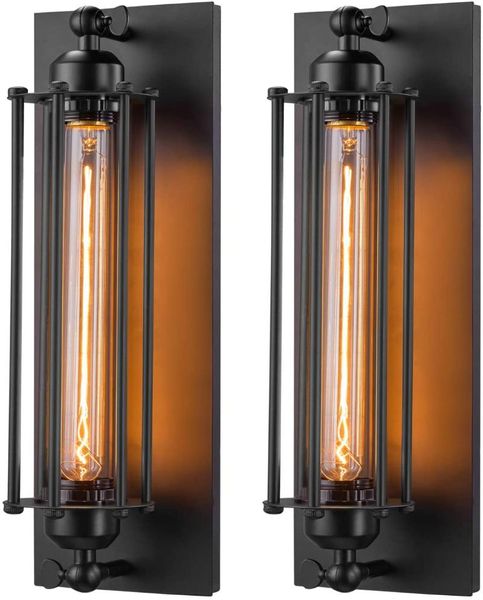 

wall lamp 2pcs industrial home decor hallway staires vintage bedside light edison bulb restaurant sconce