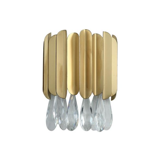

wall lamp led e14 postmodern k9 crystal golden stainless steel indoor lighting designer art decor for home living room bedroom