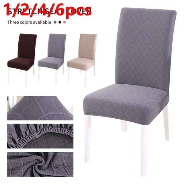 

chair covers 1/2/4/6pcs elastic spandex cover stretch dining seat banquet wedding restaurant el anti-dirty removable housse