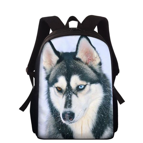 

school bags 2021 children for teenagers boys girls big capacity backpack dog husky satchel kids book bag mochila
