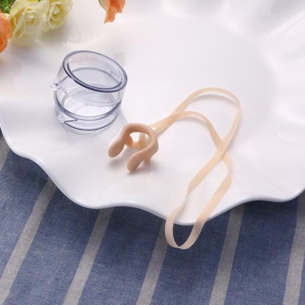 

swimming nose clip with string comfortable latex plugs for kids and adults