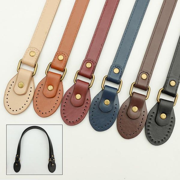 

bag parts & accessories 62cm pu handcopy leather cloth diy handbag replacement handle belt brand and high quality, Black