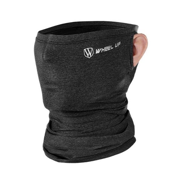 

ice silk sunscreen scarf breathable soft neck gaiter with filter magic turban windproof multi-functional hiking headscarf cycling caps & mas, Black