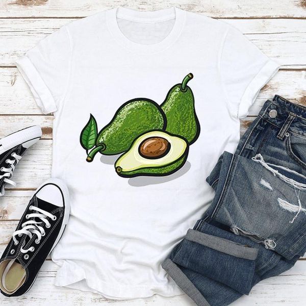 

women's t-shirt vegan momacado shirts apparel style simple gothi spice girls want soft girl vegetarian avocato slimming fruits, White