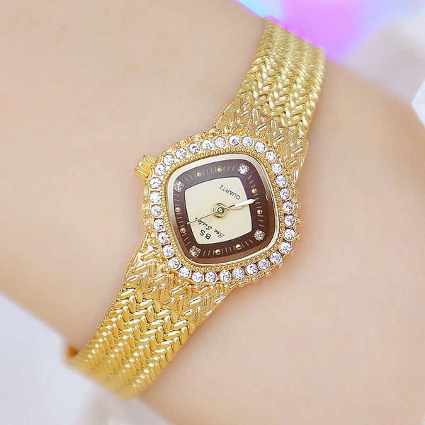 

women watch famous luxury brands crystal diamond stainless steel small ladies watches for woman wristwatch montre femme 210527, Slivery;brown