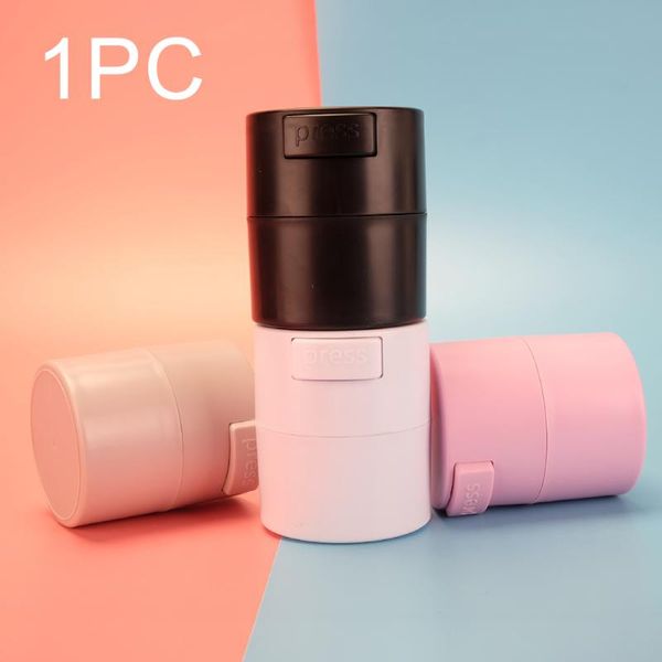 

eyelash glue storage tank plastic for grafting eye lash portable sealed container dustproof matte home travel press type solid cosmetic bags