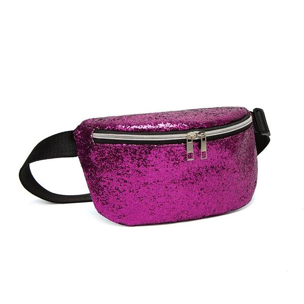 

women's running bag colorful sports single-shoulder for women sequined one-shoulder waist bags