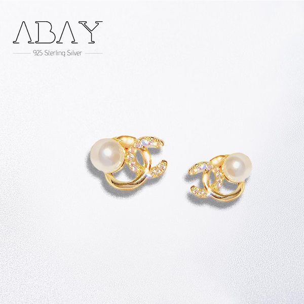 

sterling silver pin earrings simple female small earrings/small and exquisite elk for added charm stud, Golden;silver