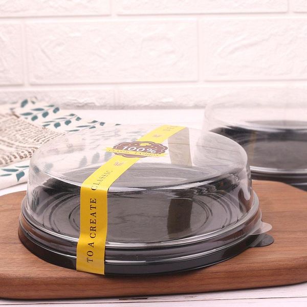 

gift wrap 50pcs bake pastry 5 "clear light cheesecake box round mousse