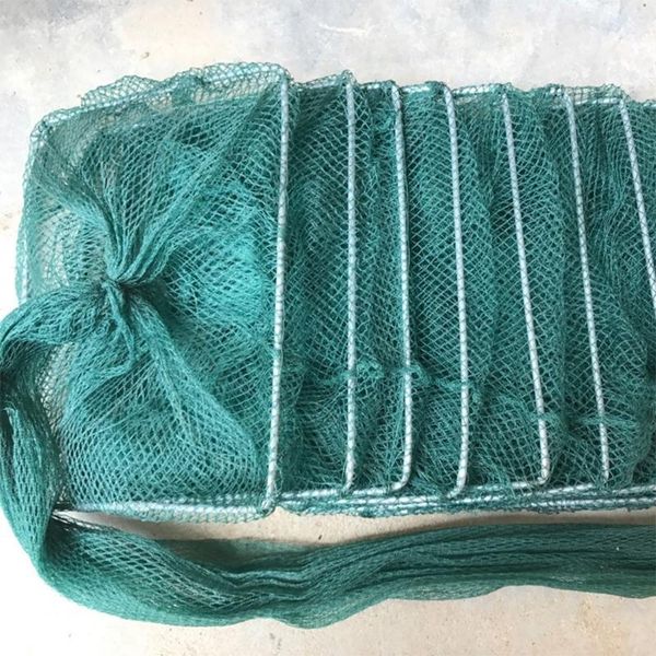 

fishing accessories trap foldable 3.5m/5m durable crab lobster squid lake pond net