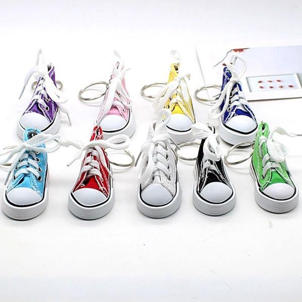 

keychains buy cute mademoiselle canvas shoes keychain women's bag hanger, Silver