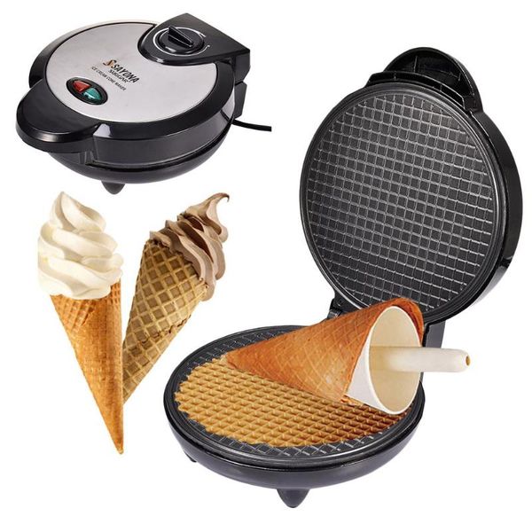 

baking moulds multifunction mini waffle maker electric doughnut ice cream cone grill cake oven pan eggette machine plates eu uk plug