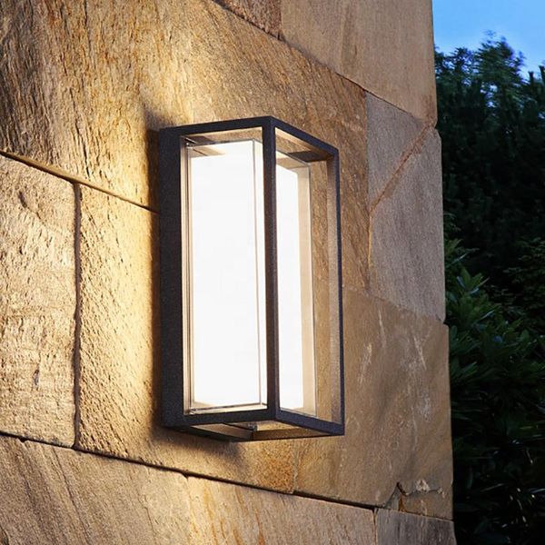 

modern outdoor lighting waterproof 9w led industrial wall lamps aluminum garden lights black porch balcony corridor